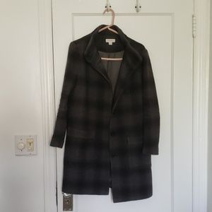Fossil Plaid Wool Jacket